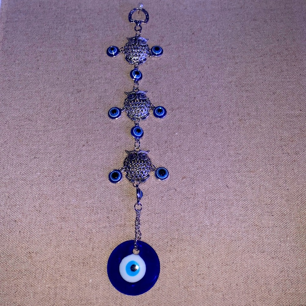 Turkish nazar 🧿 evil eye protection talisman with owls
